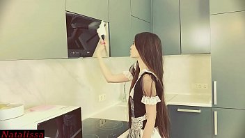 Helpless Maid Got Stuck And Desperately Called For Help - Natalissa