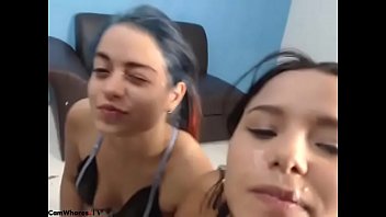 Two Hot Latinas Teens Getting Facial